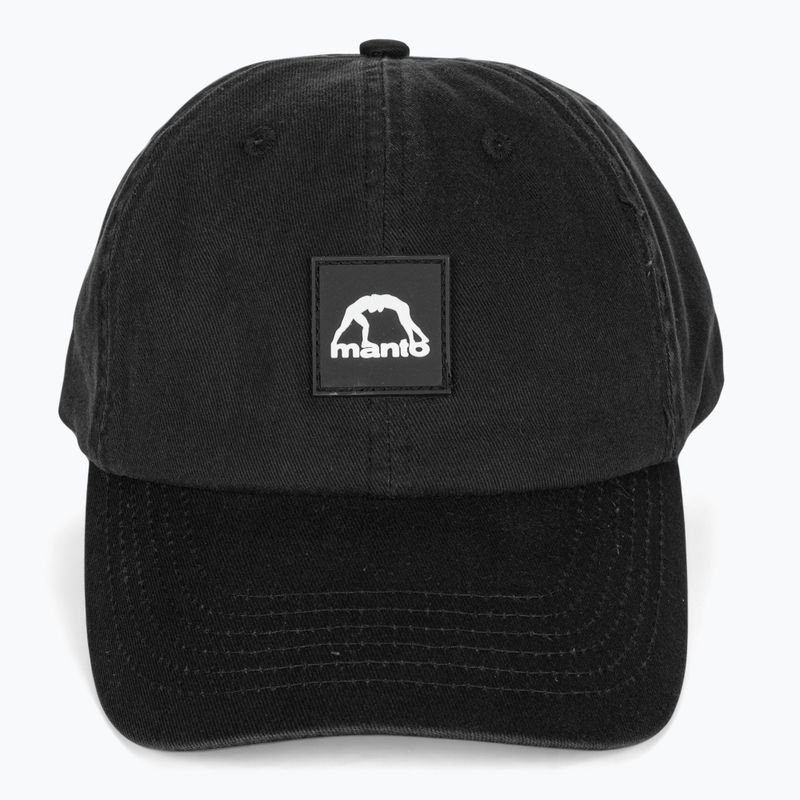 Czapka z daszkiem MANTO Label 23 Dad Cap czarny 4