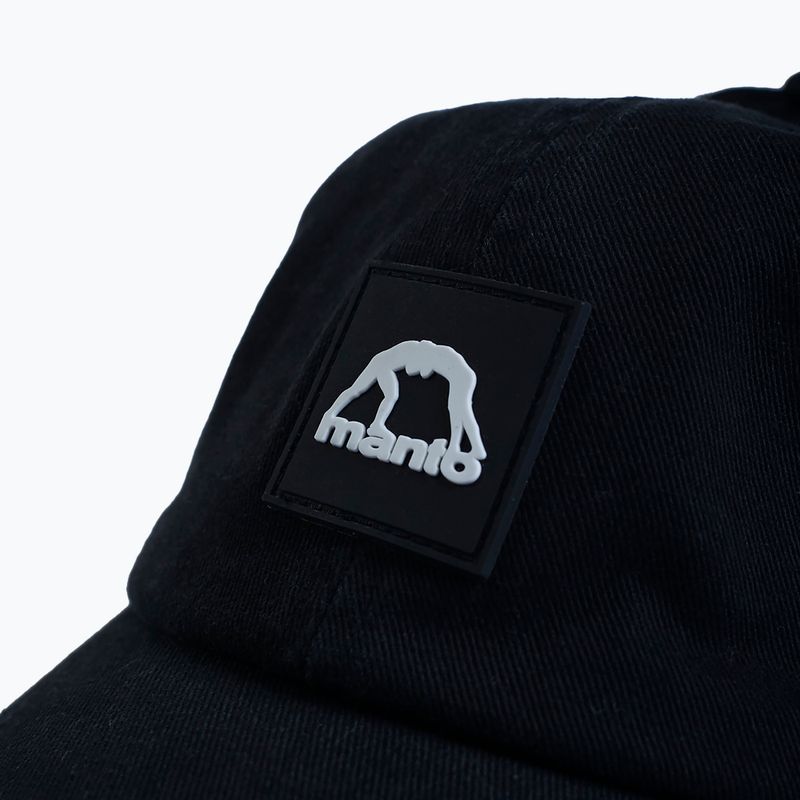 Czapka z daszkiem MANTO Label 23 Dad Cap czarny 7