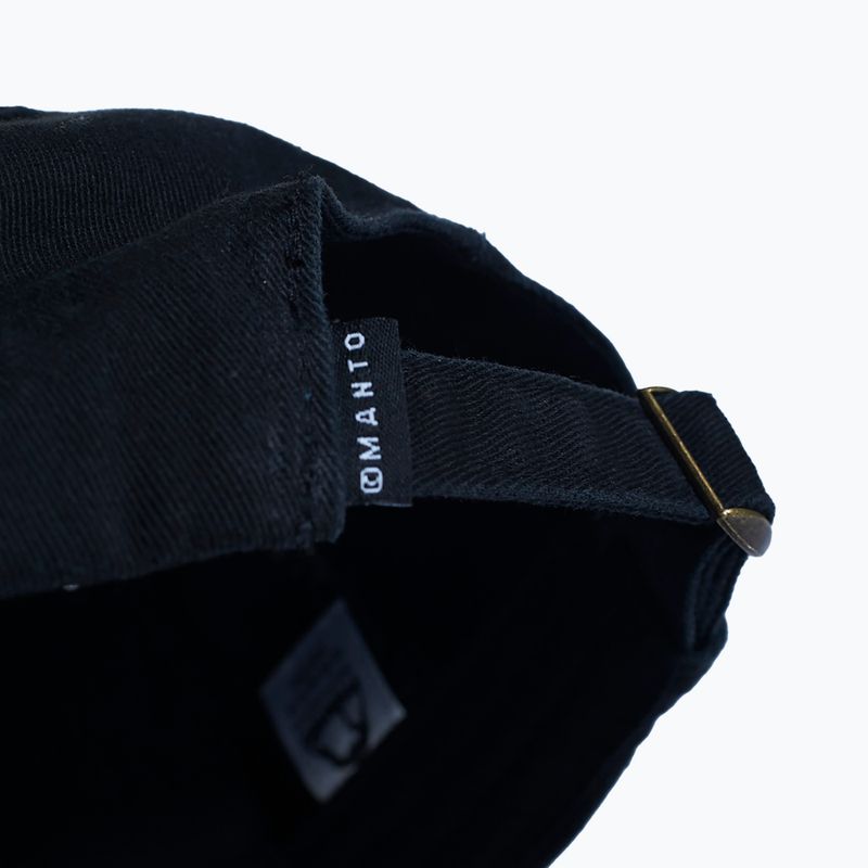 Czapka z daszkiem MANTO Label 23 Dad Cap czarny 8