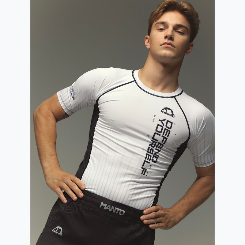 Rashguard męski MANTO Ranked biały 7