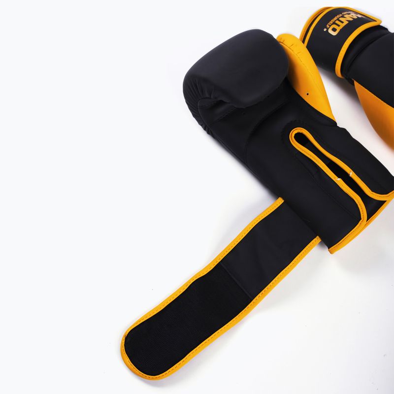 Rękawice bokserskie MANTO Essential czarny/pomarańczowy 3