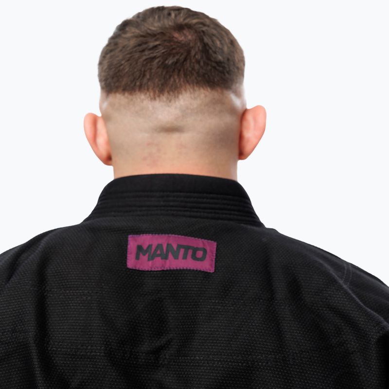 GI do brazylijskiego jiu-jitsu MANTO X5 BJJ black/purple 7