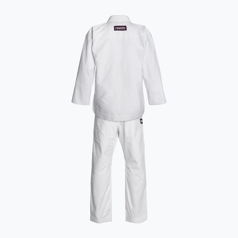 GI do brazylijskiego jiu-jitsu MANTO X5 biały 8