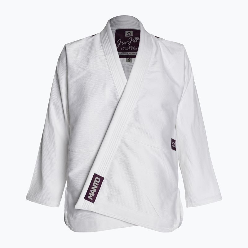 GI do brazylijskiego jiu-jitsu MANTO X5 biały 9