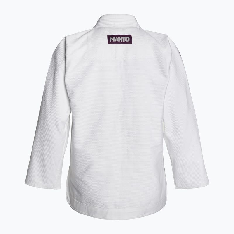 GI do brazylijskiego jiu-jitsu MANTO X5 biały 10