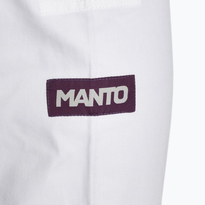 GI do brazylijskiego jiu-jitsu MANTO X5 biały 16