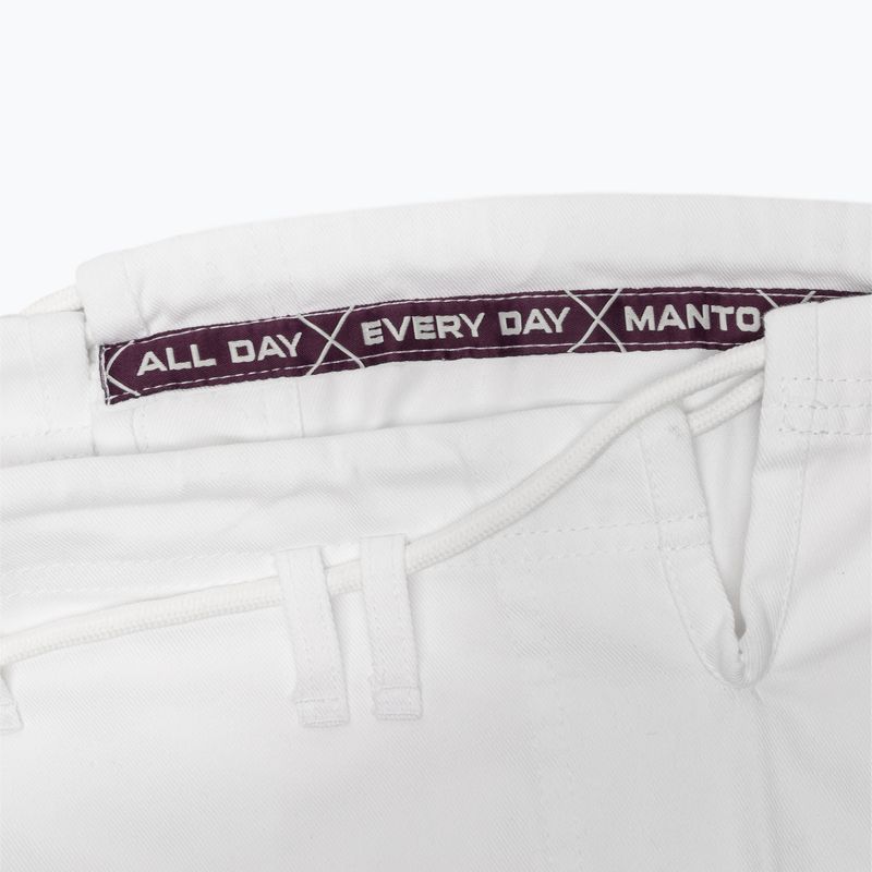 GI do brazylijskiego jiu-jitsu MANTO X5 biały 17