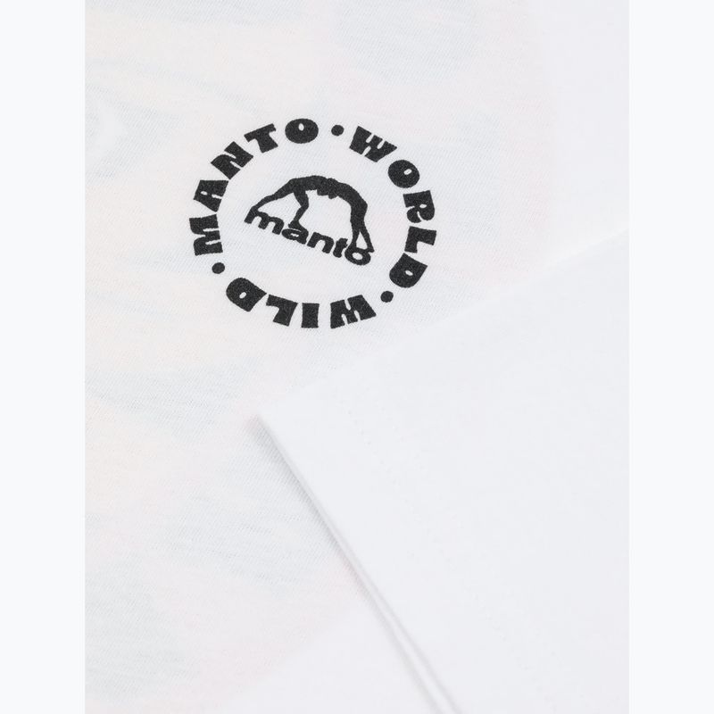 Koszulka męska MANTO Worldwild biały 3
