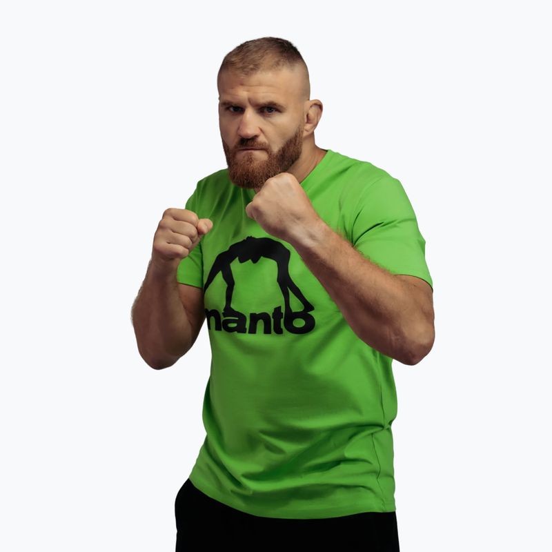 Koszulka męska MANTO Vibe 25 neon zieleń/odblask 2