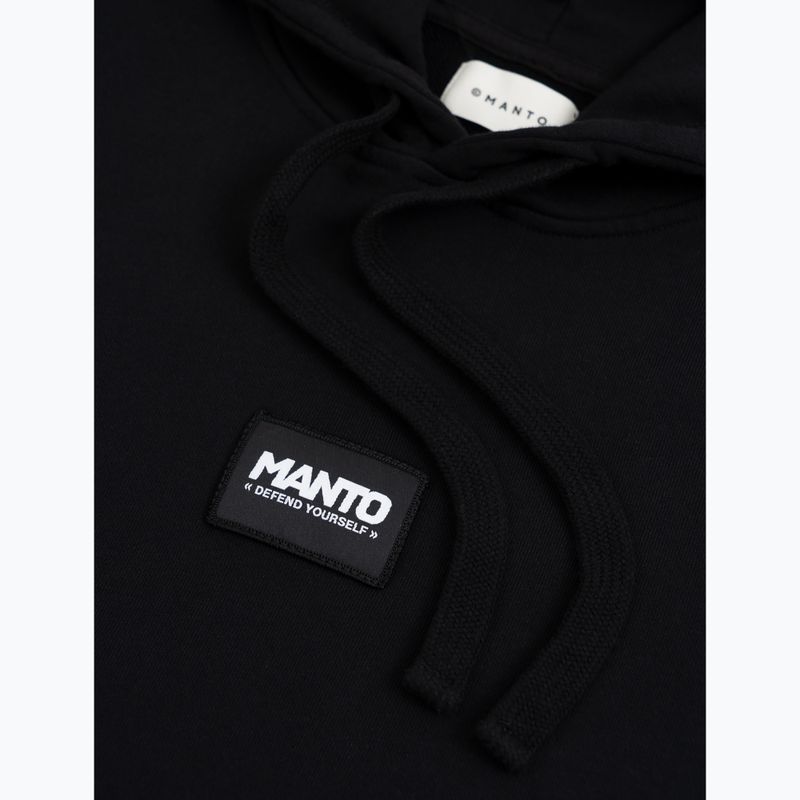 Bluza męska MANTO Label 25 Regular Hoody czarny 3