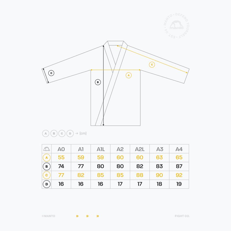 GI do brazylijskiego jiu-jitsu MANTO Society BJJ 12
