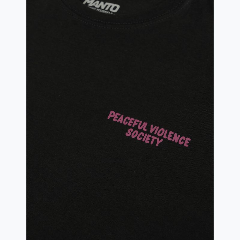 Koszulka męska MANTO Society 25 czarny onyks 3