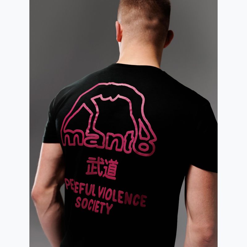 Koszulka męska MANTO Society 25 czarny onyks 5