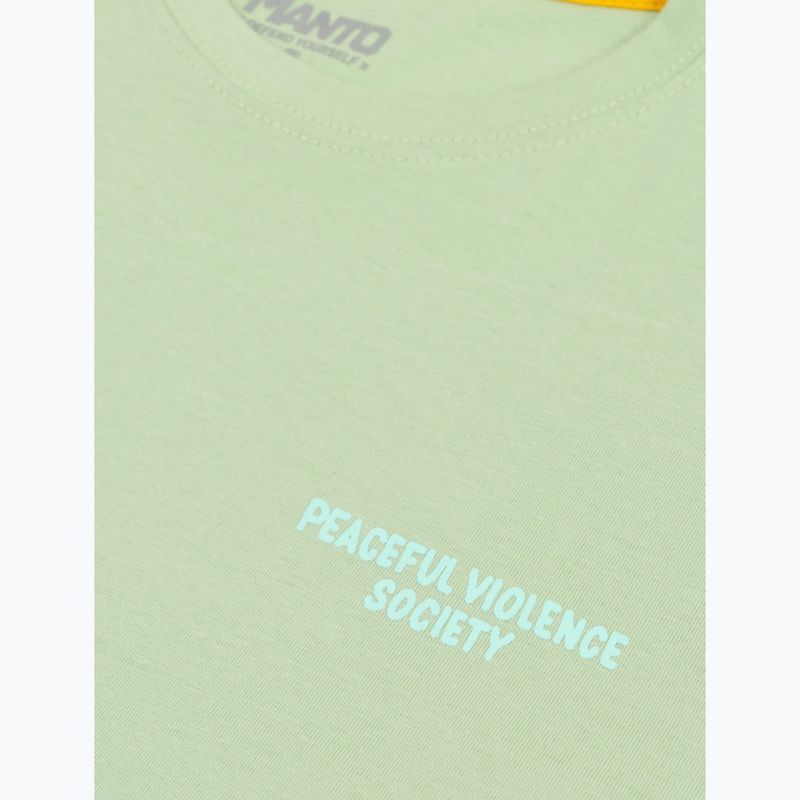 Koszulka męska MANTO Society 25 limonkowy 3