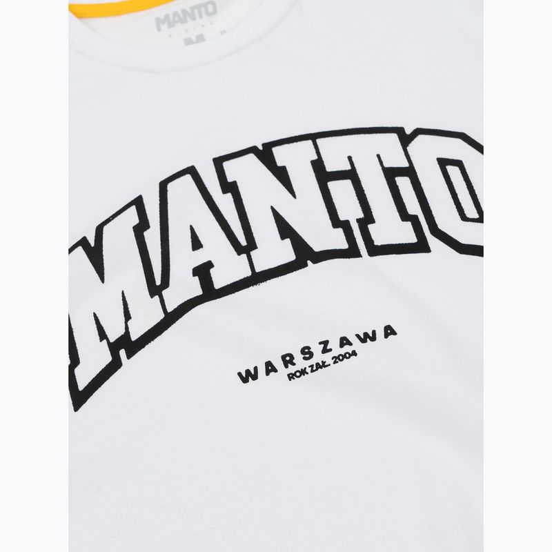 Koszulka MANTO Warszawa Oversize biały 2