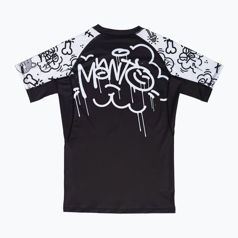 Rashguard męski MANTO Debza biały/czarny 2