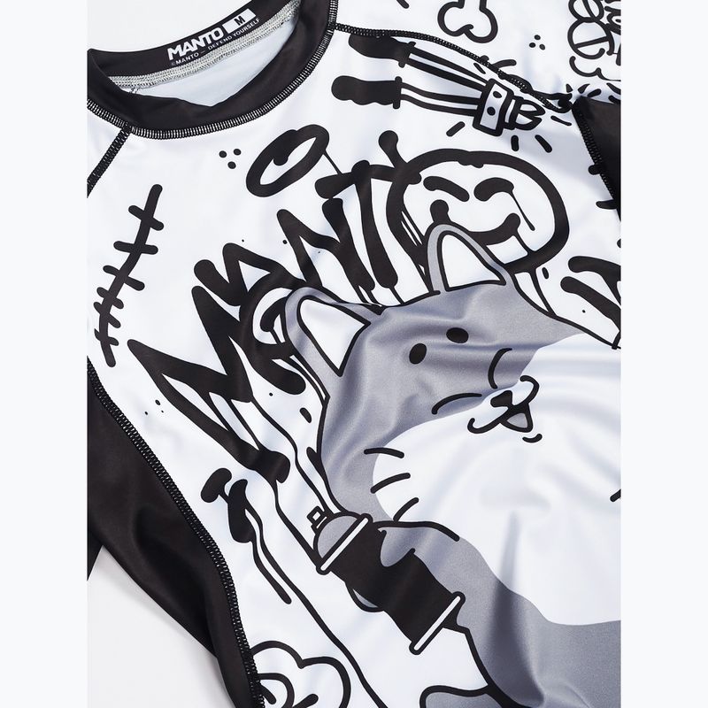 Rashguard męski MANTO Debza biały/czarny 3