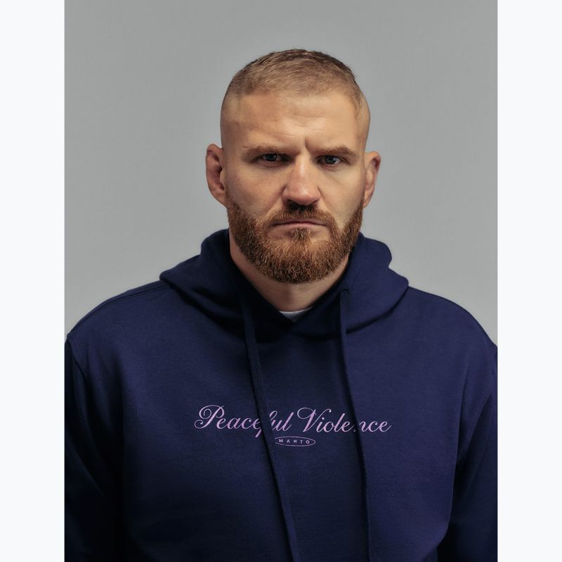 Bluza męska MANTO Peaceful Violence Hoody granatowy 4