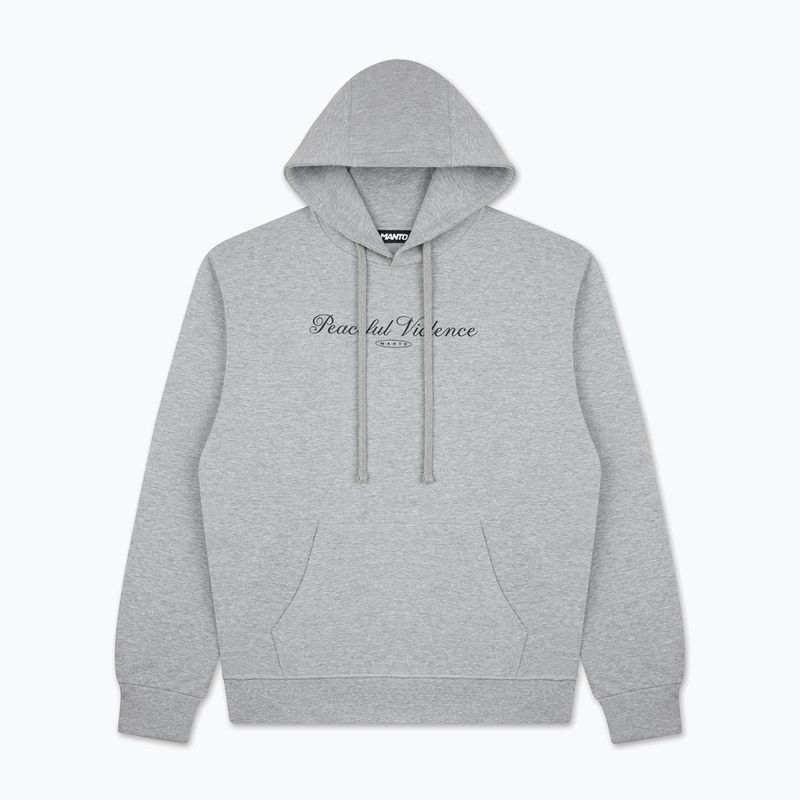 Bluza męska MANTO Peaceful Violence Hoody szary 4