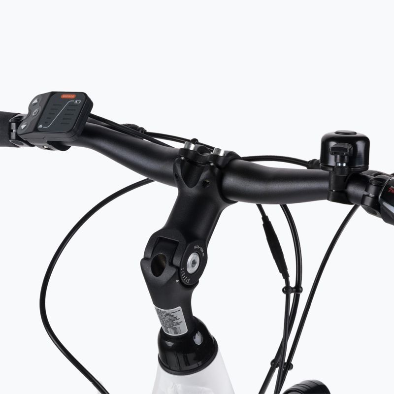 Rower elektryczny damski Romet Gazela RM 1 36V 12Ah 432Wh biały/czarny 6