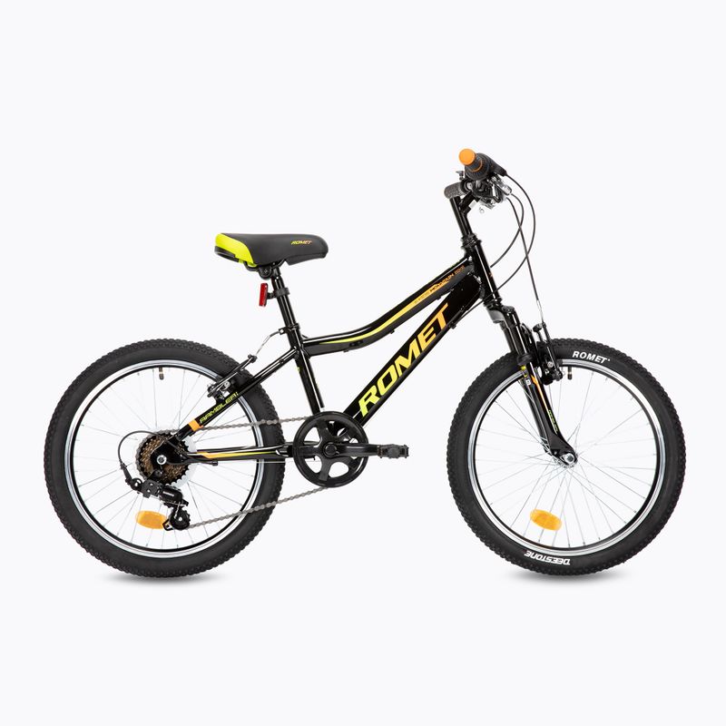Rower dziecięcy Romet Rambler 20 Kid 2 czarny/pomarańczowy