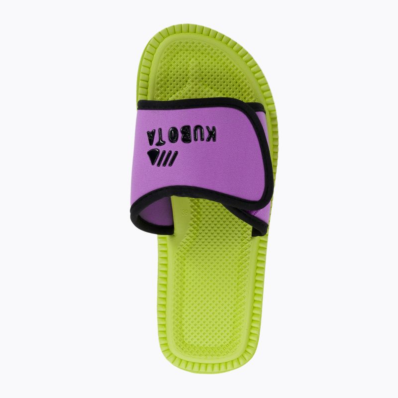 Klapki Kubota KKRZ66 limonkowy/fioletowy 6