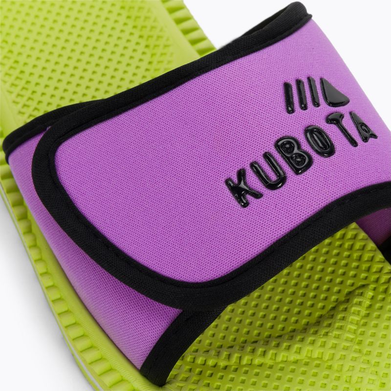 Klapki Kubota KKRZ66 limonkowy/fioletowy 7