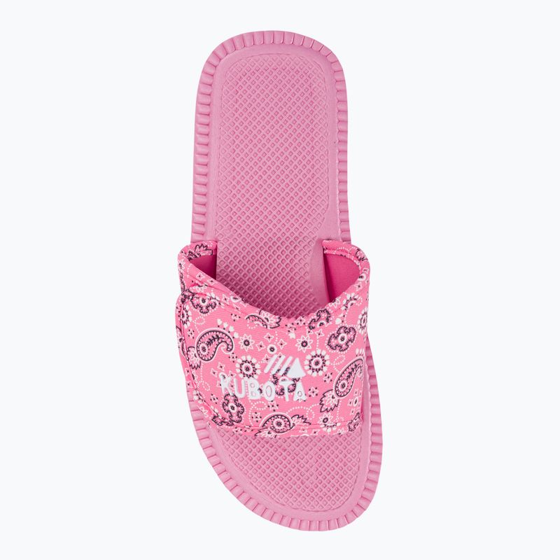 Klapki damskie Kubota Bandana różowy 6