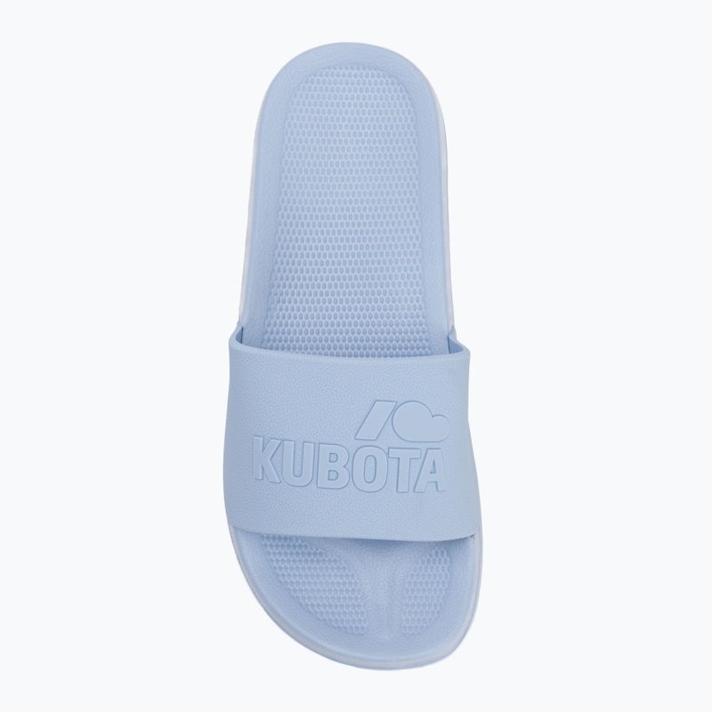 Klapki damskie Kubota Basic Plain błękitny 5