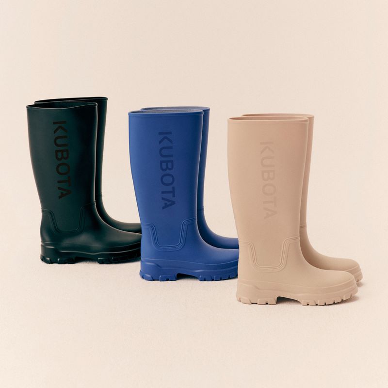 Kalosze damskie Kubota KUBBKA beżowy 13