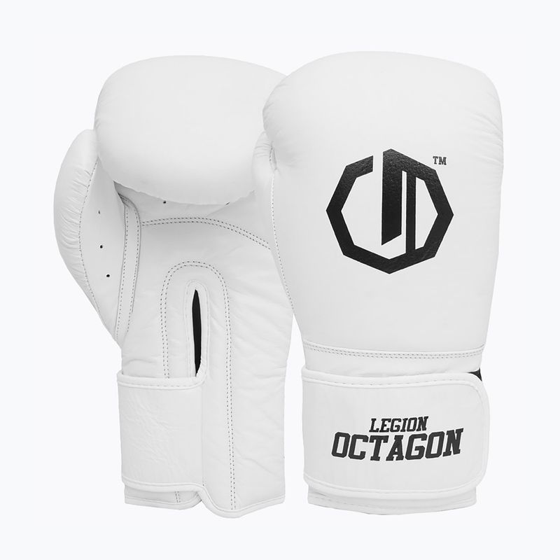 Rękawice bokserskie Octagon Legion Authority white