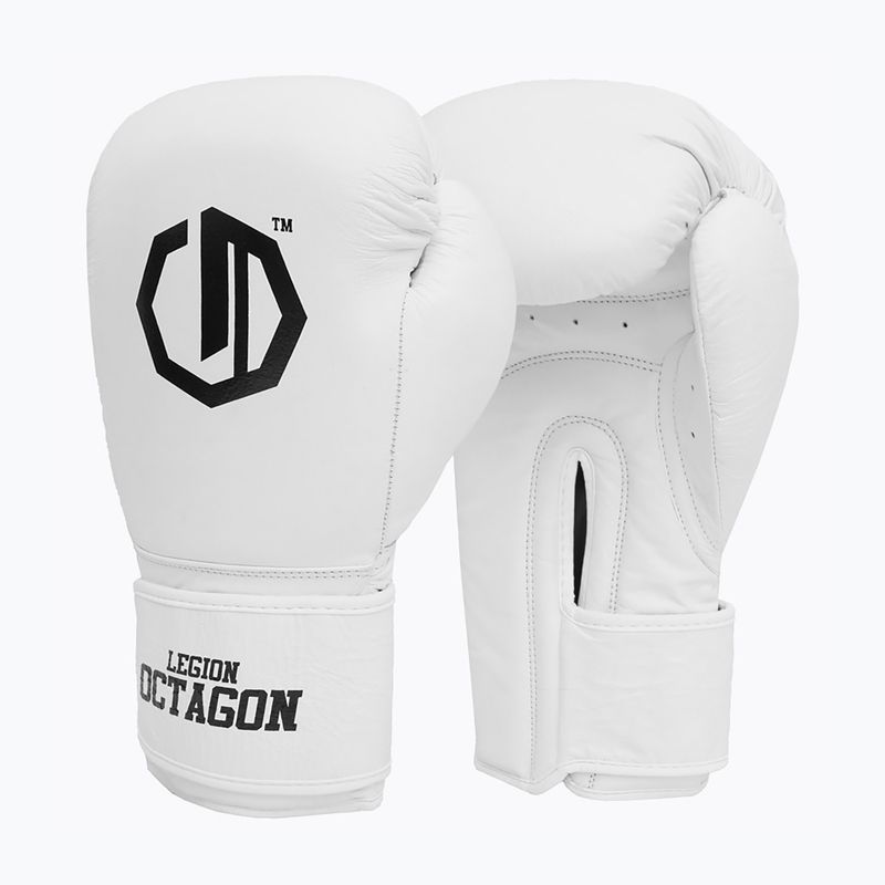 Rękawice bokserskie Octagon Legion Authority white 2