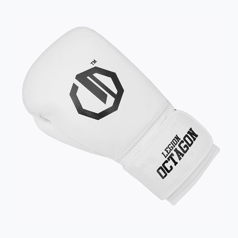 Rękawice bokserskie Octagon Legion Authority white 3