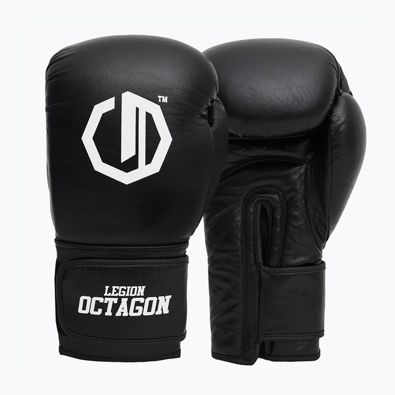Rękawice bokserskie Octagon Legion Authority black/white