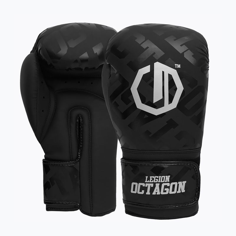Rękawice bokserskie Octagon Legion Eclipse black/silver