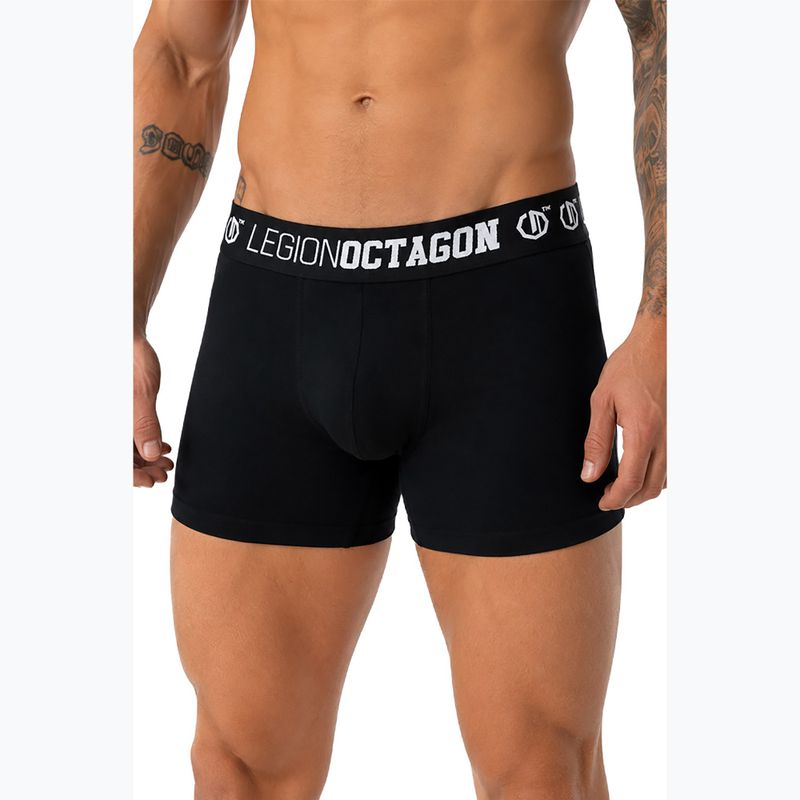 Bokserki męskie Octagon Legion Caption 3 pack black 2