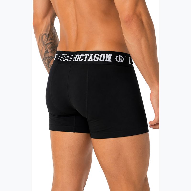 Bokserki męskie Octagon Legion Caption 3 pack black 3