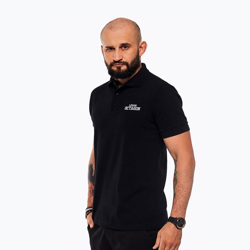 Koszulka polo męska Octagon Legion HFT Polo black/white 3