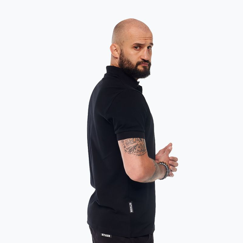 Koszulka polo męska Octagon Legion HFT Polo black/white 4