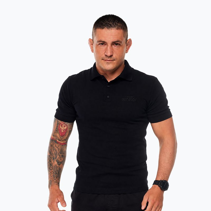 Koszulka polo męska Octagon Legion HFT Polo black