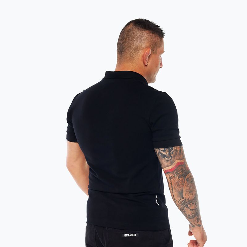 Koszulka polo męska Octagon Legion HFT Polo black 2