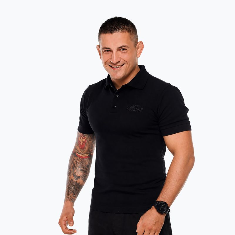 Koszulka polo męska Octagon Legion HFT Polo black 3