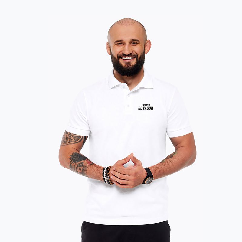 Koszulka polo męska Octagon Legion HFT Polo white