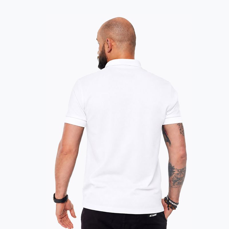 Koszulka polo męska Octagon Legion HFT Polo white 2