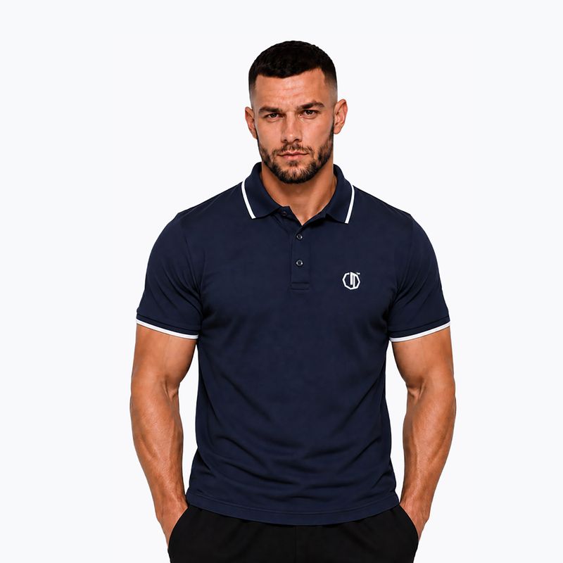 Koszulka polo męska Octagon Legion Tipped Small Logo 3D Polo dark navy