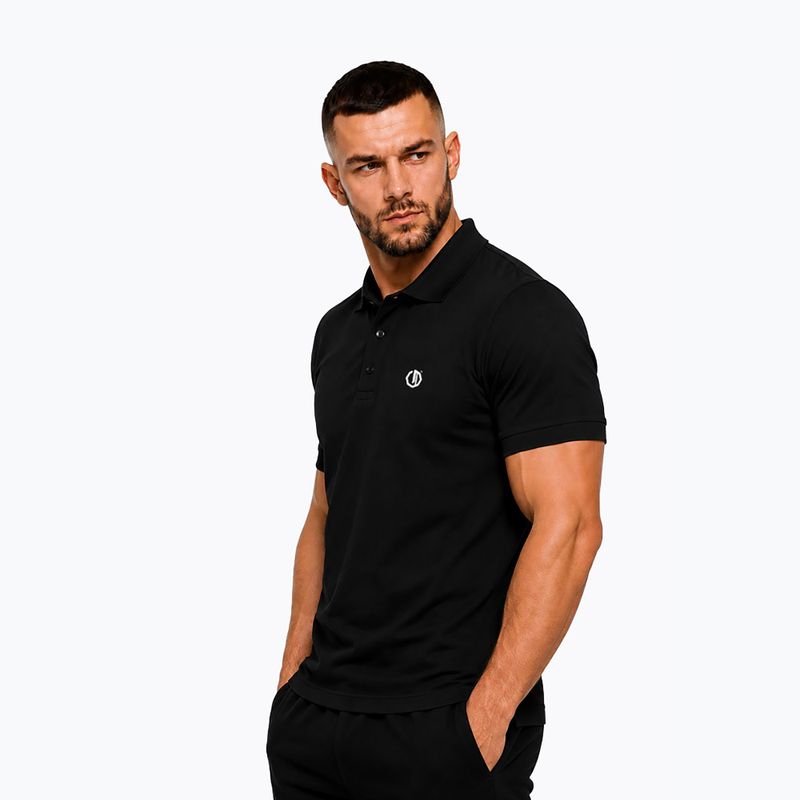 Koszulka polo męska Octagon Legion Small Logo 3D Polo black 3
