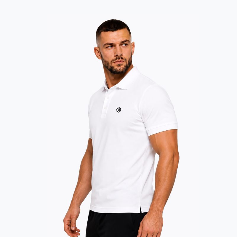 Koszulka polo męska Octagon Legion Small Logo 3D Polo white 3