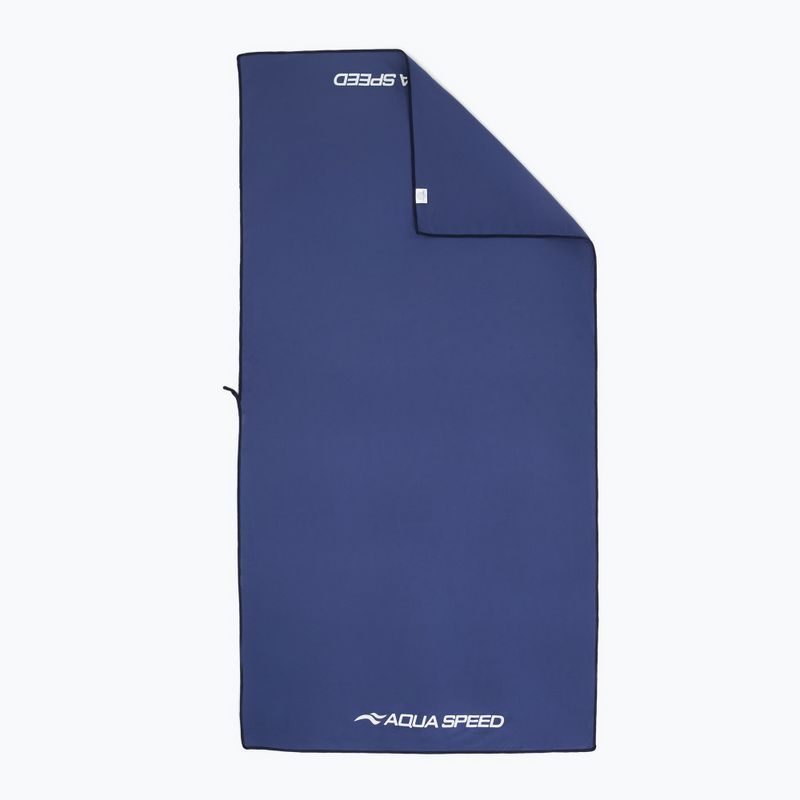 Ręcznik szybkoschnący AQUA-SPEED Dry Flat 70 x 140 cm granatowy