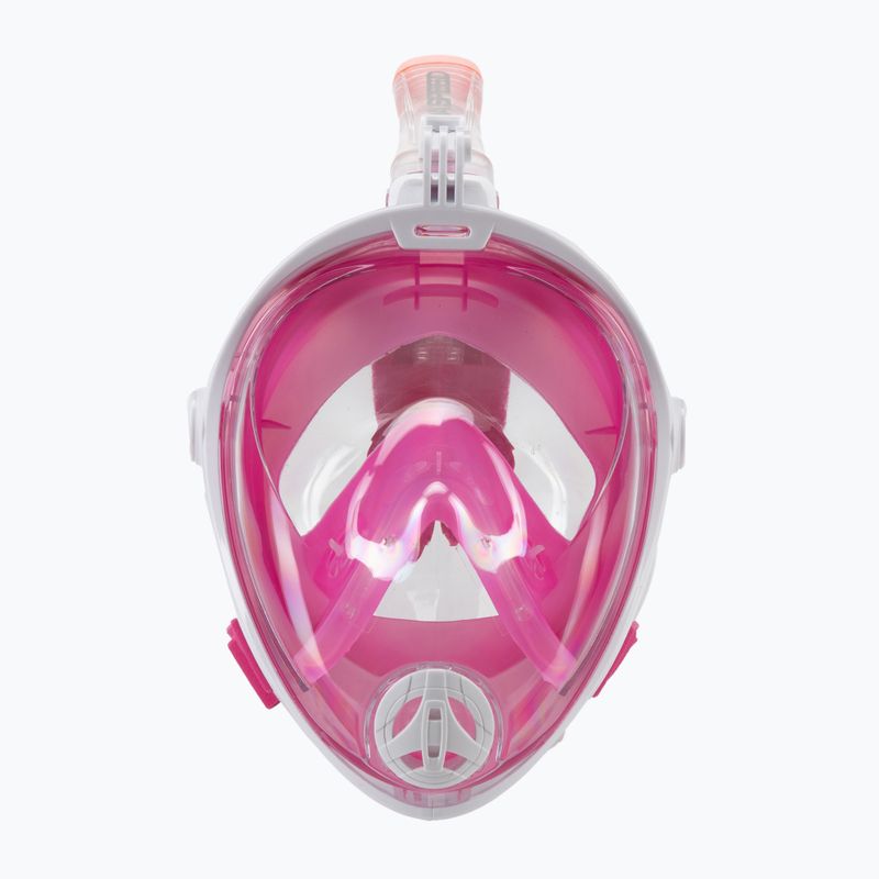 Maska pełnotwarzowa do snorkelingu damska AQUA-SPEED Spectra 2.0 biała/różowa 2