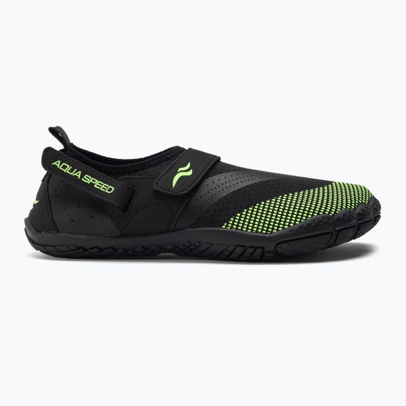 Buty do wody AQUA-SPEED Agama czarne/zielone 2